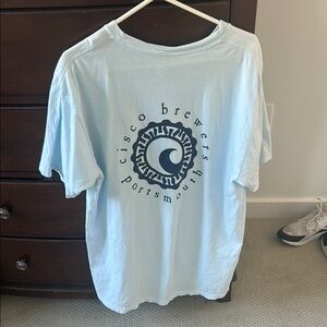Cisco Brewers Portsmouth Light Blue Short Sleeve Tee size XL